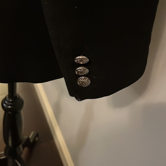 Vintage Stephanie Andrew’s Wool Double Breasted Oversized Tapered Blazer Size 6p - Picture 6 of 7